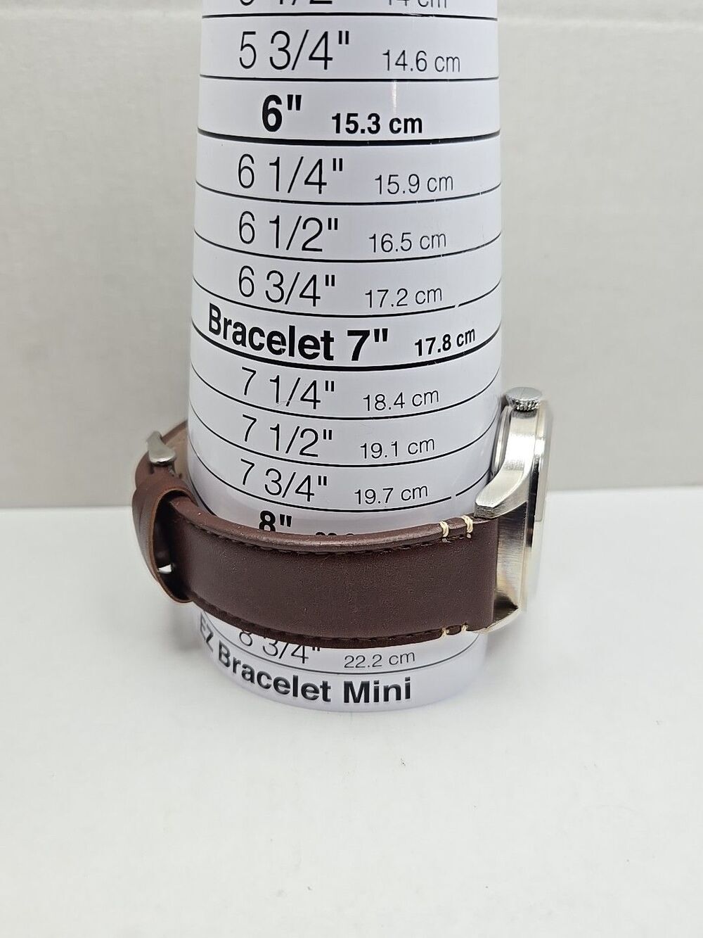 Elevon Hanson Blue Dial Pilot Watch Brown Leather Strap New Battery 42mm - Picture 7 of 12